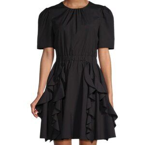Jason Wu Black Ruffle Mini Cocktail Party Dress Size 6